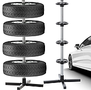 Стійка для зберігання шин (підставка для коліс) Garden Line на 4 шт, максимальне навантаження - 100 кг (Польща)