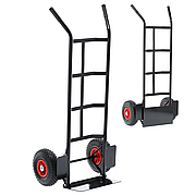 Візок для перевезення вантажів Garden Line 2в1 (Платформний / Млинарка), вантажопідйомність - 200 кг, Чорний (Польща)