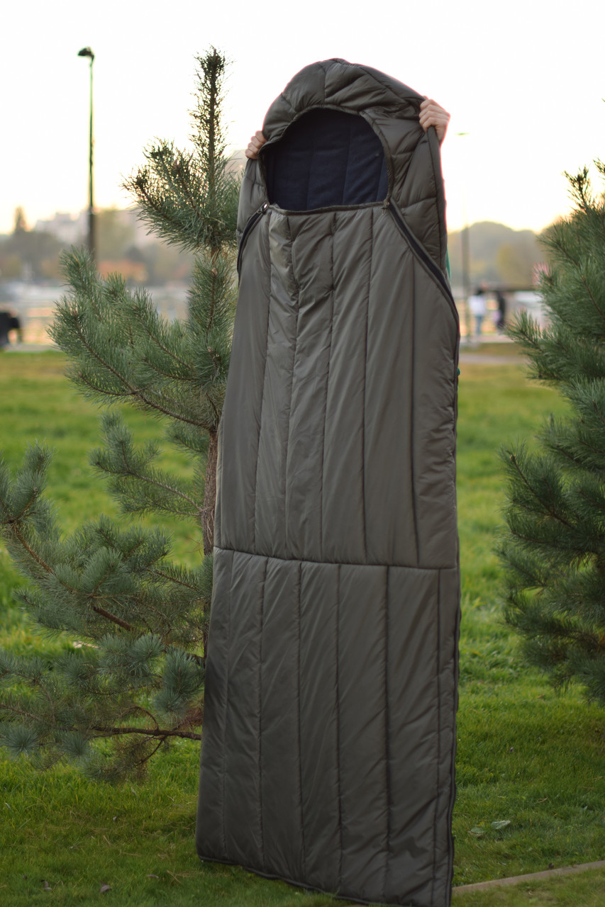 Зимовий спальний мішок, спальний мішок-ковдра широкий Гігант до -20 ширина 90 см, фото 1