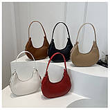 Жіноча чорна сумка 1776 багет, фото 10