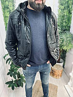 Куртка чоловіча демісезонна чорна, S 2312