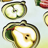 Дерев'яний сортер "Фрукти у розрізі" Рамка-вкладка для розвитку дітей (ПСД136), фото 4