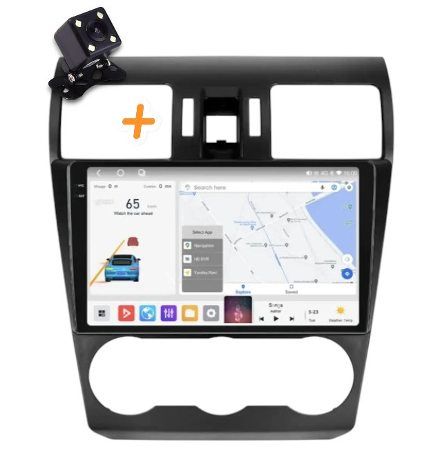 Магнітола для Subaru Forester 2012-2017 4+64 ГБ на Android | QLED-екран, 4G, Bluetooth, фото 1