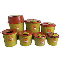 Контейнер для медичних відходів одноразовий, 10 л, пластиковий, фото 2