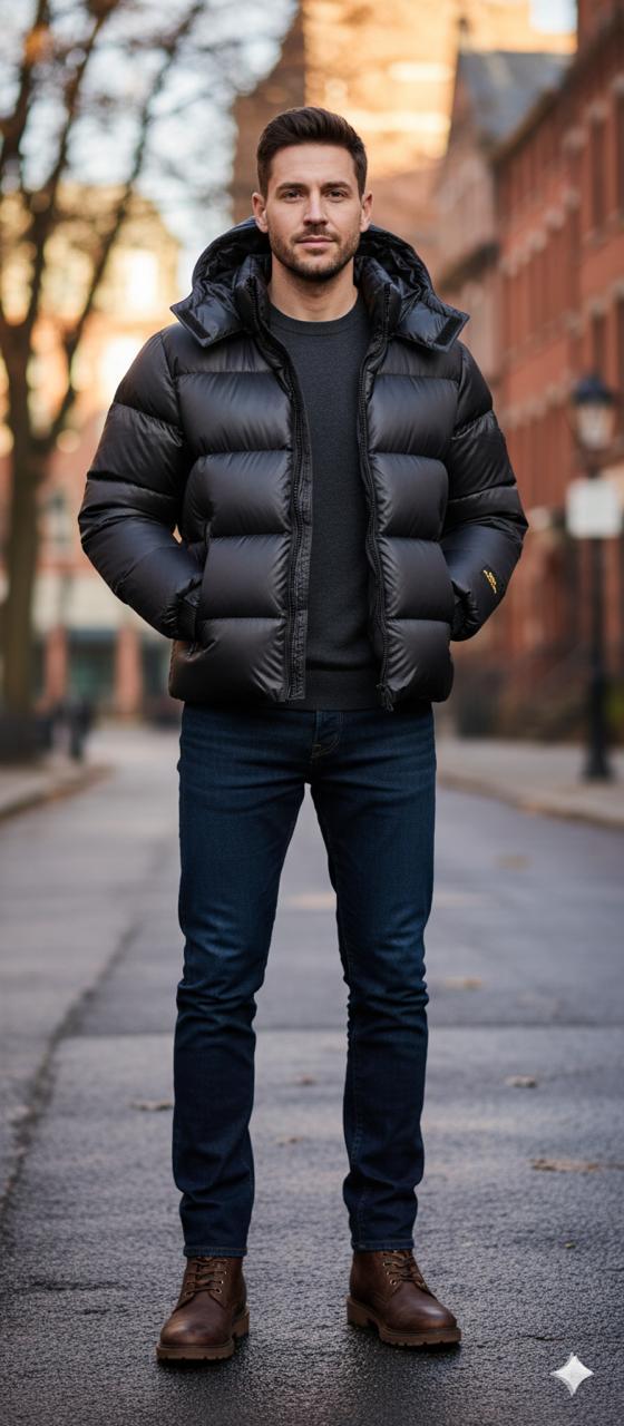 Чоловіча куртка демісезонна чорна, 2XL 8999 - фото 1 - id-p2783377617