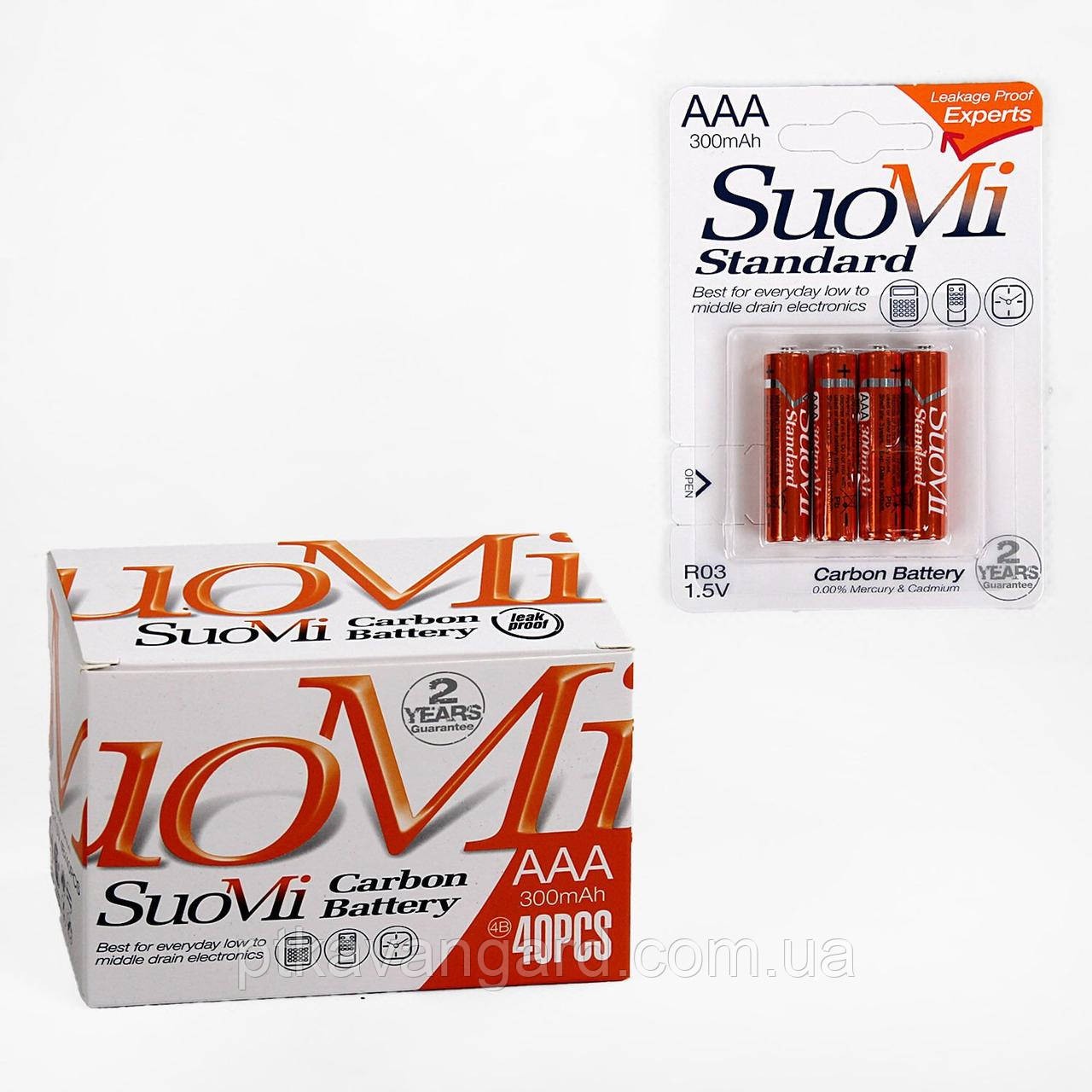 Батарейки ААА “SuoMi” міні-пальчикові, 1,5V, фото 1