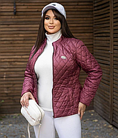 Жіноча куртка демісезонна марсальна, 48-50 (М-15)