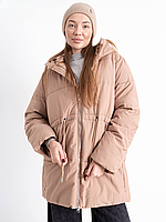 Пальто женское демисезонное из плащевки мокко, 2XL SK 1010