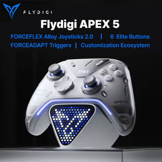 Геймпад Flydigi APEX 5 Elite Gaming Controller White + Док-станция
