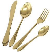 Набір столових приборів A-PLUS 24 предмети (1421) Gold