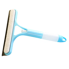 Швабра-щітка з пульверизатором і скребком для миття вікон, дзеркал та гладких поверхонь Блакитна HP-35015-26BL