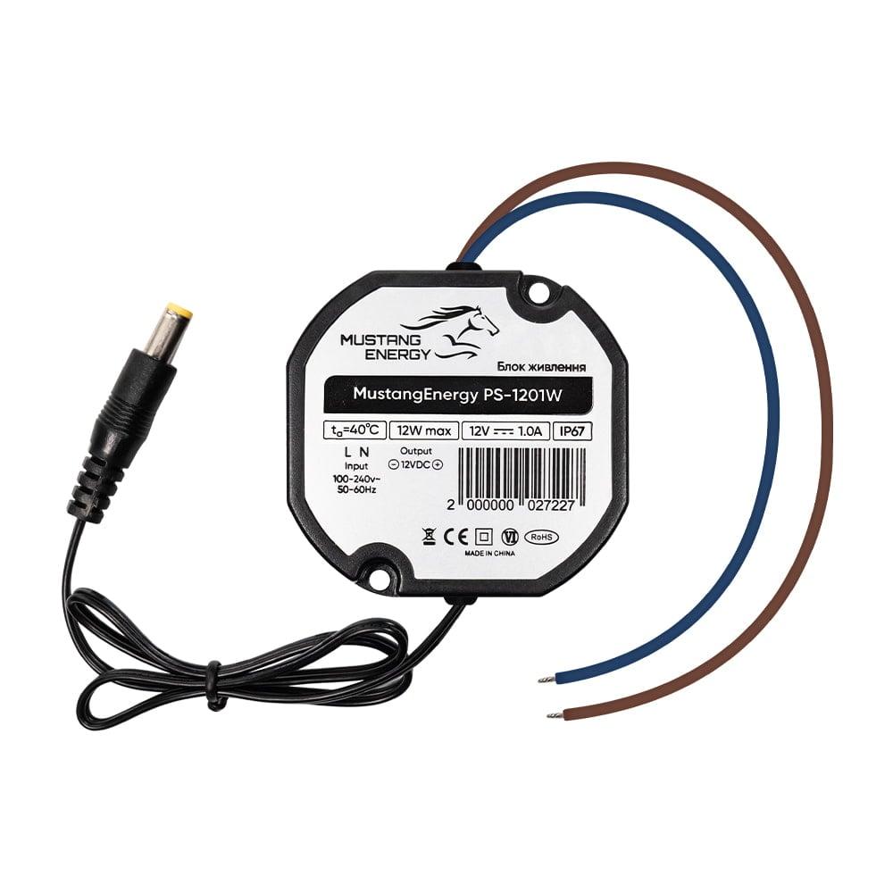 Блок живлення Mustang Energy PS-1201W 12V/1A вологозахищений IP67 (43-00101)