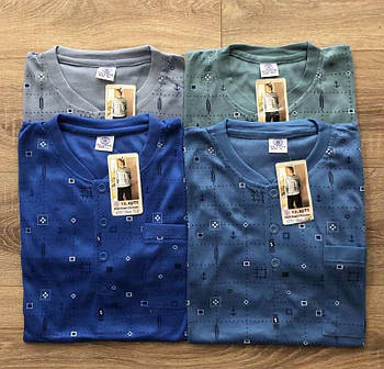 Чоловіча трикотажна піжама костюм домашній бавовна П'єр Комплект чоловічий теплий