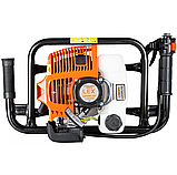 Мотобур бензиновий 4.9 кВт 2-тактний (У комплекті 3 шнеки+подовжувач 50 см ) LEX LXGD670, фото 4