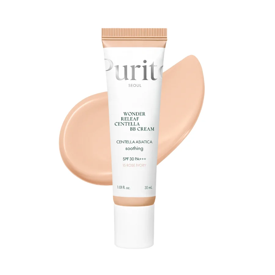 BB-крем з екстрактом центелли Purito Seoul Wonder Releaf Centella BB Cream 15 Rose Ivory 30 мл, фото 1