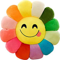 Подушка на стілець м'яка KOLOCO "Смайлик веселка" (42240)