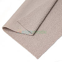 Тканина букле Баранчик СІРО-БЕЖЕВА, 50х50 см