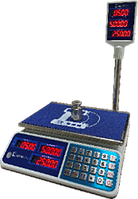Ваги торгові  ВТД-ЕЛ1 (15кг) (метал.стійка)сині, Днепровес, Арт.66340