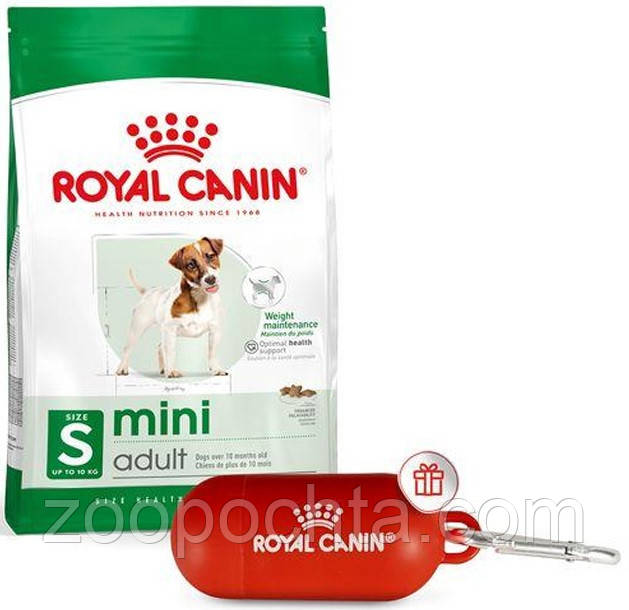 Акція! Сухий корм Royal Canin Mini для собак дрібних порід, 2КГ + діспенсер для пакетів у подарунок!, фото 1