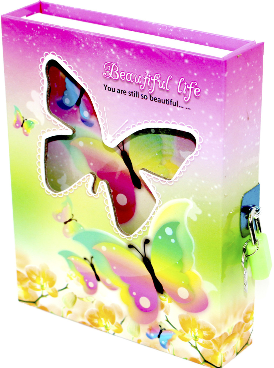 Блокнот на замку B6 48арк. "Метелик" в кор-ці №YH64K-B0219(60)(120), фото 1