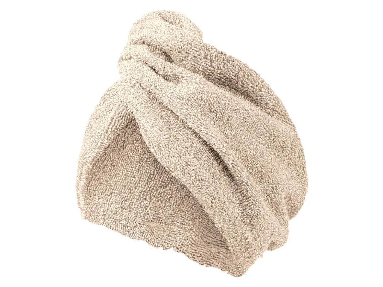 Махровий рушник-тюрбан для волосся Livarno Home із застібкою на ґудзик, фото 1