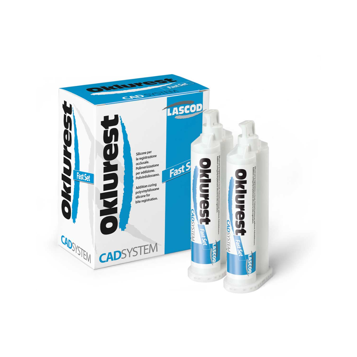 Oklurest, Оклюрест А-силікон для реєстрації прикусу (оклюзії), 2*50мл, фото 1