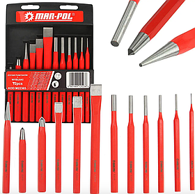 Набір зубил, кернерів і пробійників 12 од. Mar-pol V87002