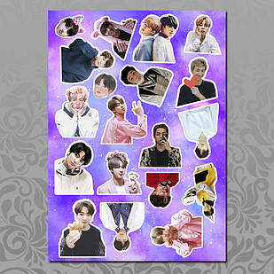 Стікери А5 BTS без порізки 02