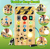 Бізіборд Монтессорі на батарейках 12x21 см, фото 5