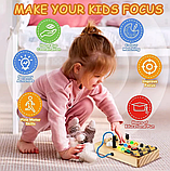 Бізіборд Монтессорі на батарейках 12x21 см, фото 7