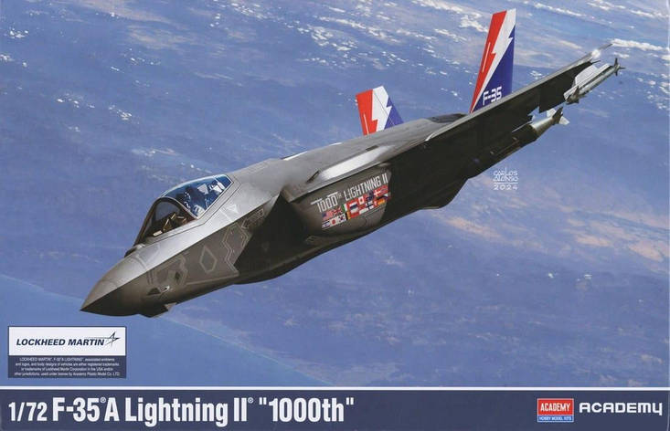 F-35A Lighting II "1000-й". Збірна модель літака у масштабі 1/72. ACADEMY 12591, фото 1