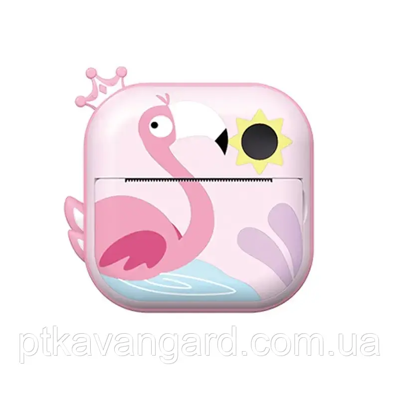 Фотоапарат принтер дитячий "Фламінго" з миттєвим друком, з рулонами паперу 2 шт, 2 кольори 30540, фото 1
