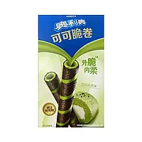 Вафельні трубочки Oreo Cocoa Crispy Roll Matcha зі смаком какао та матчу 50 г (10 шт)