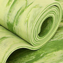 Килимок для фітнесу, йоги та спорту 183x61x0,6см, протиковзкий матеріал, полімерна резина (PER), фото 4