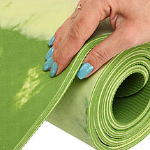 Килимок для фітнесу, йоги та спорту 183x61x0,6см, протиковзкий матеріал, полімерна резина (PER), фото 2