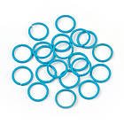 Колечки одинарні, Залізні, Роз'ємні, Непаяні, Колір: Блакитний, Розмір: 10х1мм, Внутрішній Діаметр 8 мм, 20 шт, фото 5