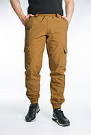 Зимние мужские штаны койот Softshell на флисе , Теплые брюки карго цвета койот софтшелл с карманами nikiwe