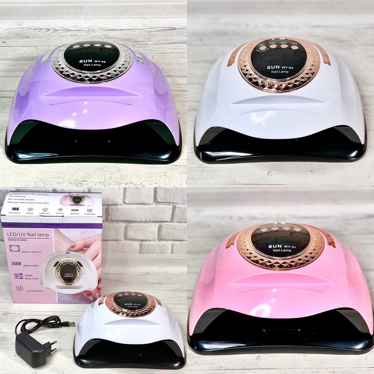 SUN UV LED Лампа 268W професійна лампа для сушіння нігтів, фото 1