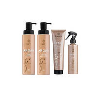 Набір 4в1 для волосся з аргановою олією Argan Oil Bogenia BG411 ( шампунь, кондиціонер, маска, термозахист )