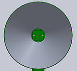 Антена конусна рупорна КР-480.600 4.8-6.0 ГГц, 200Вт, 20 dBi кругові права та ліва, 0.75 кг, Ø220 x 333 мм (N-type), фото 4