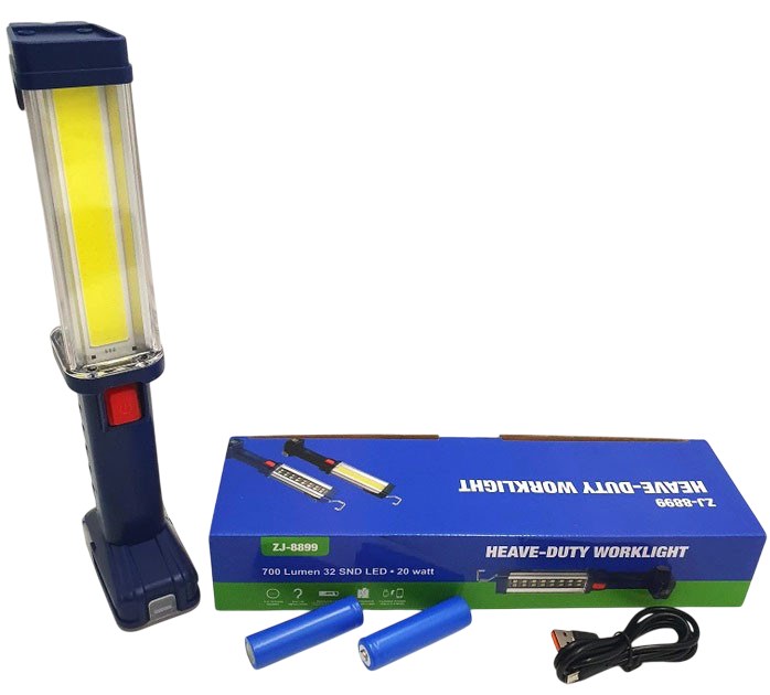 Ліхтар робоче світло на магніті (ZJ-8899) 2 акумулятора 18650 PL-356, фото 1