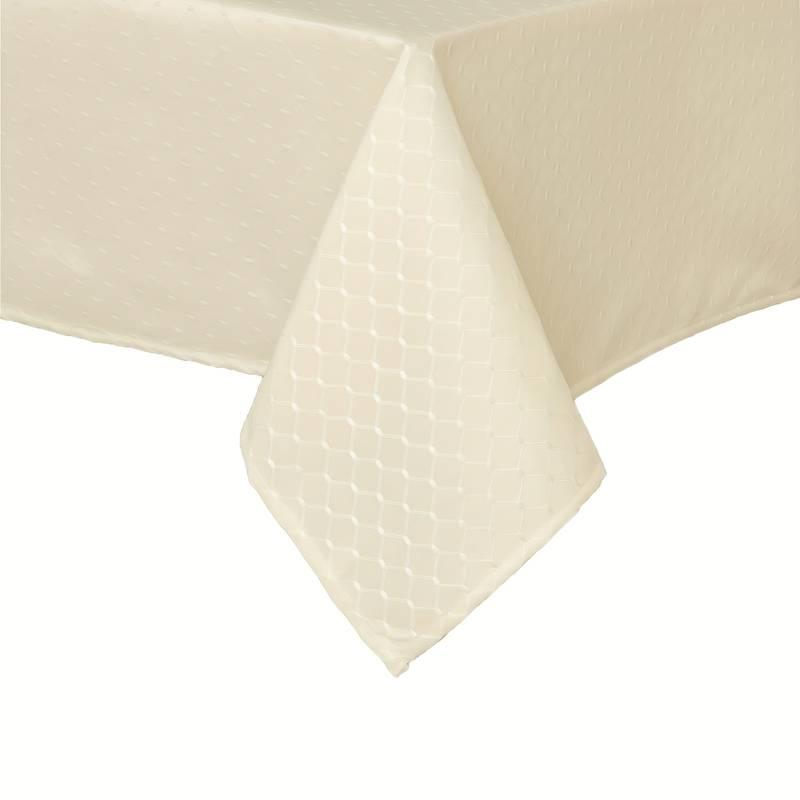 Скатертина водовідштовхувальна Leeseph з класичним узором 150×210см беж