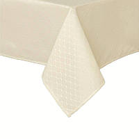 Скатертина водовідштовхувальна Leeseph з класичним узором 150×210см беж