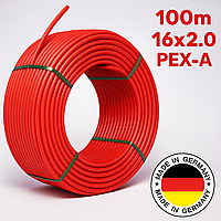 Труба теплої підлоги LEMBERG 16*2.0 PEX-A RED 100m із кисневим бар'єром (Germany)