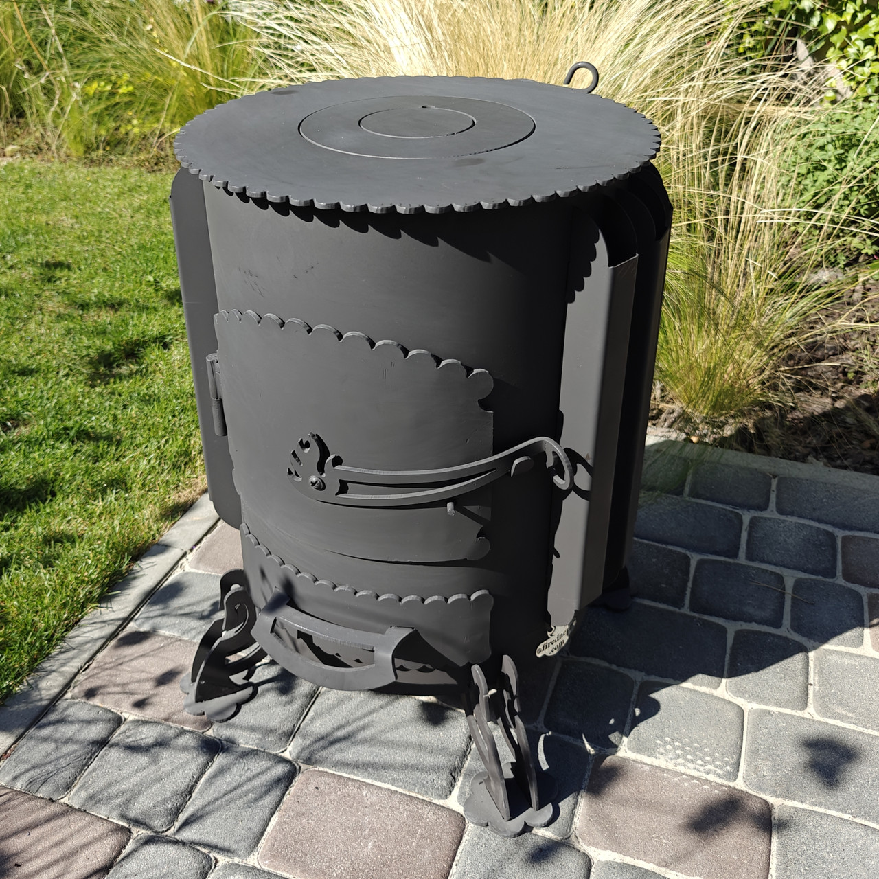 Буржуйка на дровах з варильної поверхнею "Ромашка", сталь 4мм