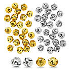 Підвіски Шарми Колокільчики, Залізо, Колір: Золото та Срібло, 10 мм, 2 кольори по 25 шт., 50 шт./паковання, фото 2