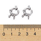 Застібка Кільце Пружинне, Неіржавка сталь, 12.5х4мм, Отвір 2.5 мм, 2 шт, фото 3