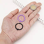 Набір Кільце Замочок, Залізо, для Брелоків і Ключів, Фарбовані, Колір: Мікс, Розмір: 30х2мм, (12 шт.), 1 набор, фото 2