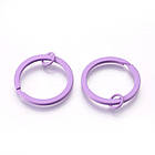 Набір Кільце Замочок, Залізо, для Брелоків і Ключів, Фарбовані, Колір: Мікс, Розмір: 30х2мм, (12 шт.), 1 набор, фото 6