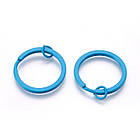 Набір Кільце Замочок, Залізо, для Брелоків і Ключів, Фарбовані, Колір: Мікс, Розмір: 30х2мм, (12 шт.), 1 набор, фото 8